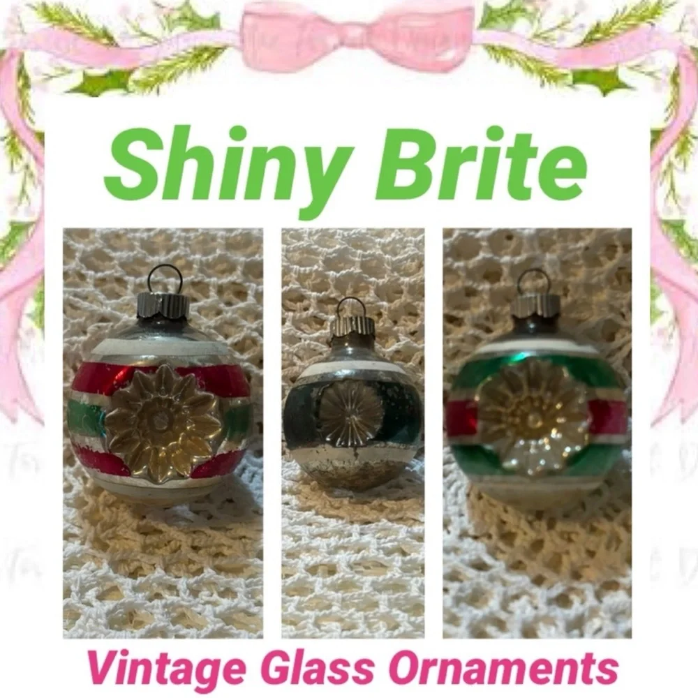 Vintage glass christmas